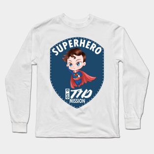 T1D superhero - Diabetes type 1 Long Sleeve T-Shirt